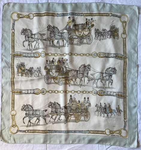 Foulard rare vintage hermès - foulard, "