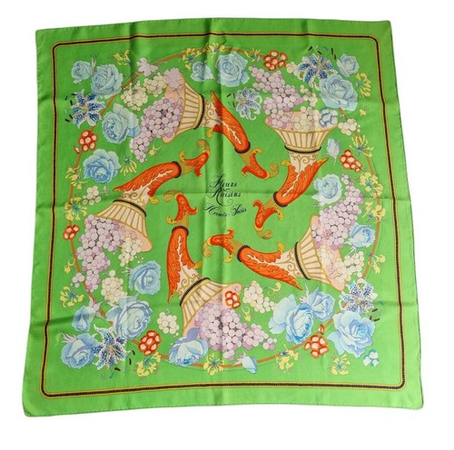 Rare foulard hermes fleurs - rare,